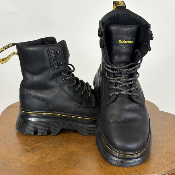Dr. Martens Other - Dr. Martens Black Tarik Utility Boots Lace Up Speed Hooks Unisex Womens 8 Mens 7